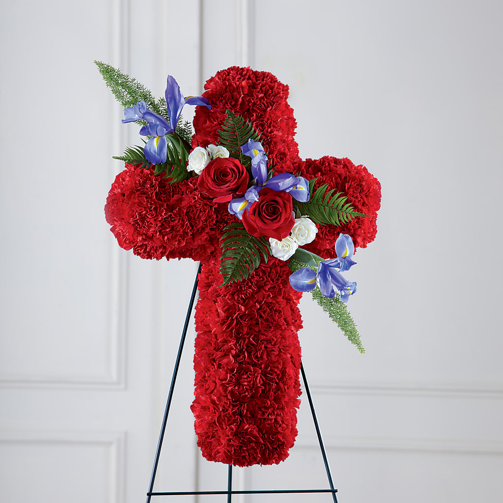 Faithful Hero Floral Cross – Fleurs.ca, Quebec PQ