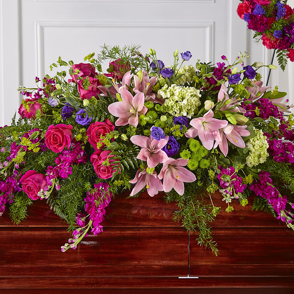 Radiant Tribute Casket Spray – Fleurs.ca, Quebec PQ