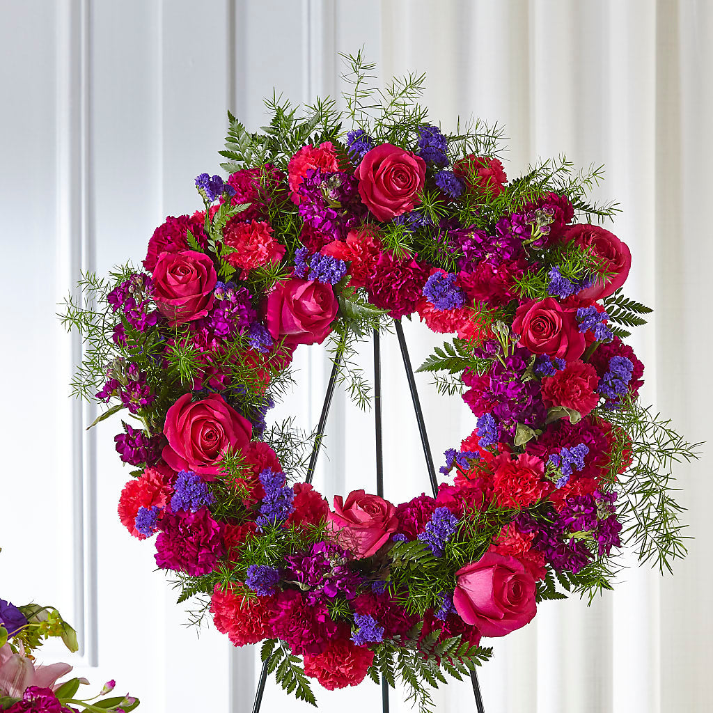 Calming Colors Wreath – Fleurs.ca, Quebec PQ