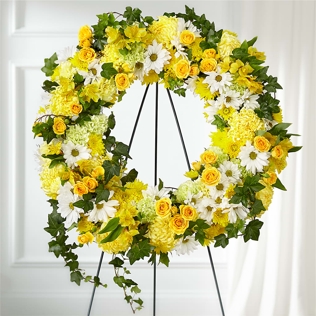 Golden Remembrance Wreath – Fleurs.ca, Quebec PQ