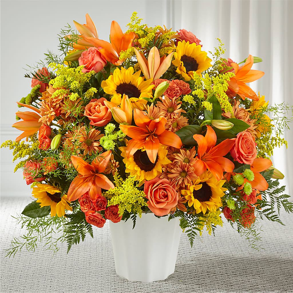 Harvest Thoughts Floor Basket – Fleurs.ca, Quebec PQ
