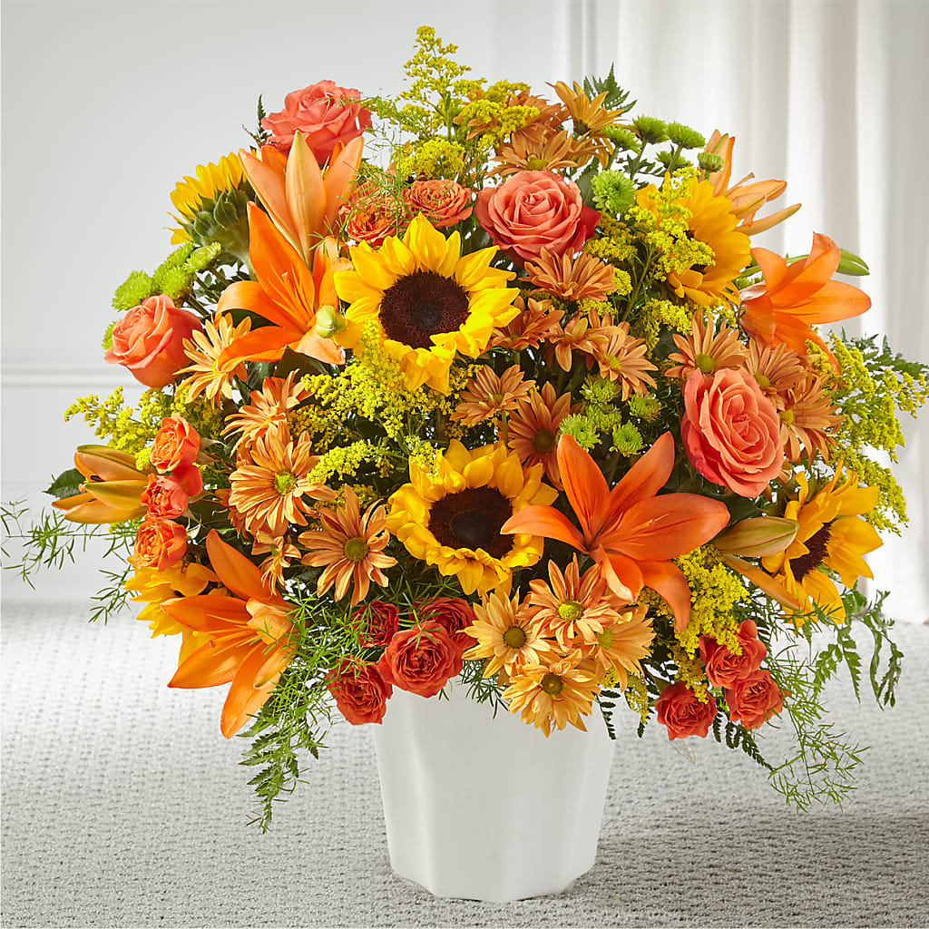 Harvest Thoughts Floor Basket – Fleurs.ca, Quebec PQ