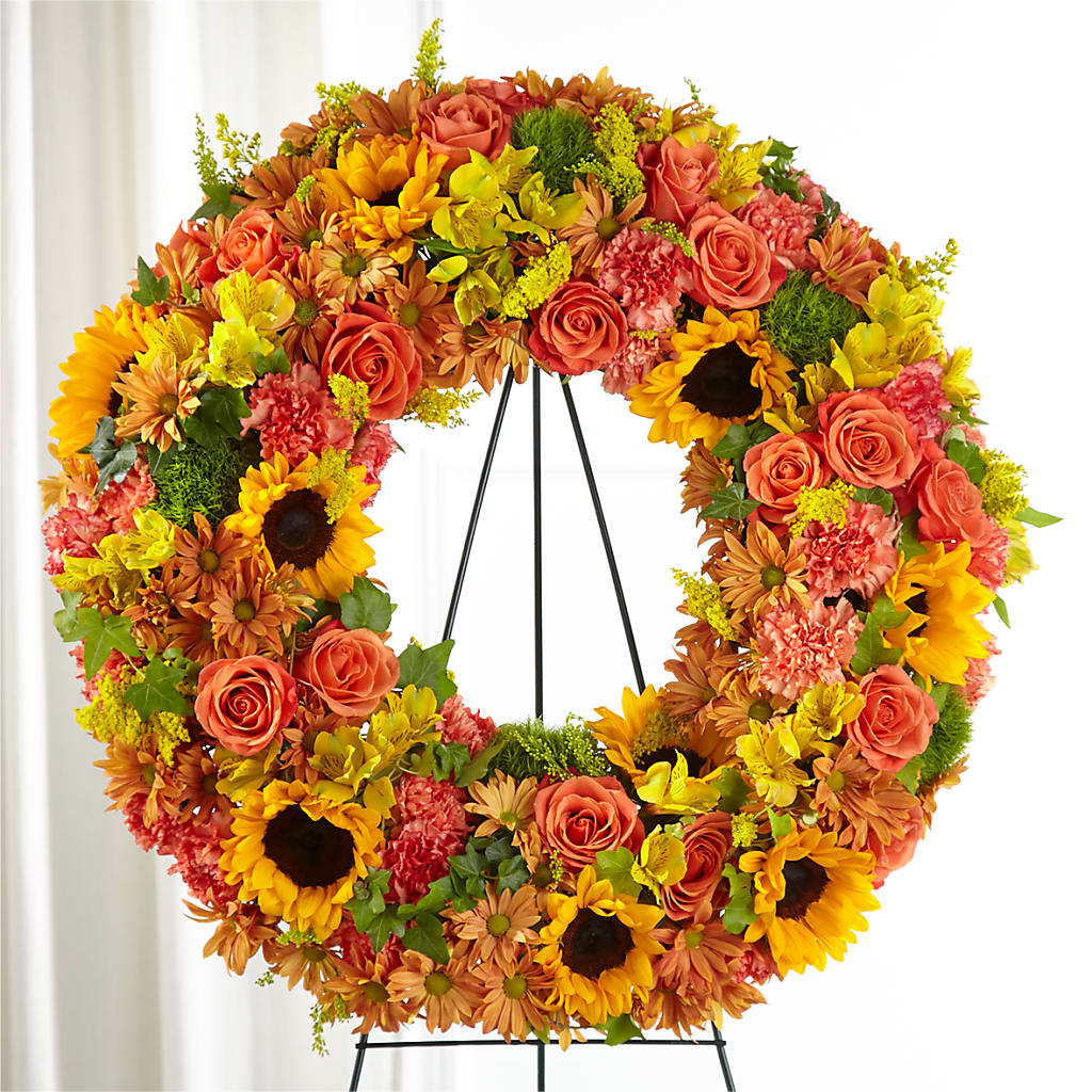 Autumnal Memories Wreath (Standard) – Fleurs.ca, Quebec PQ