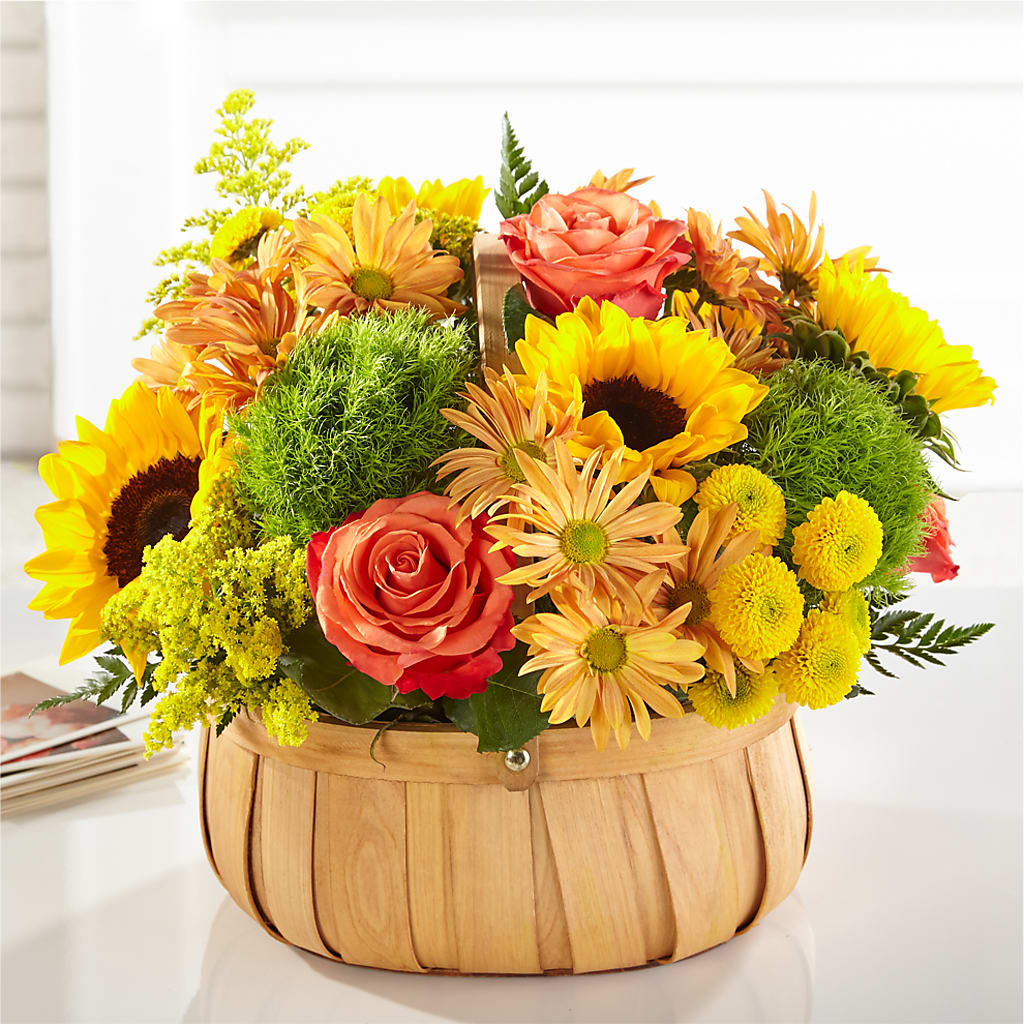 Harvest Sunflower Basket – Fleurs.ca, Quebec PQ