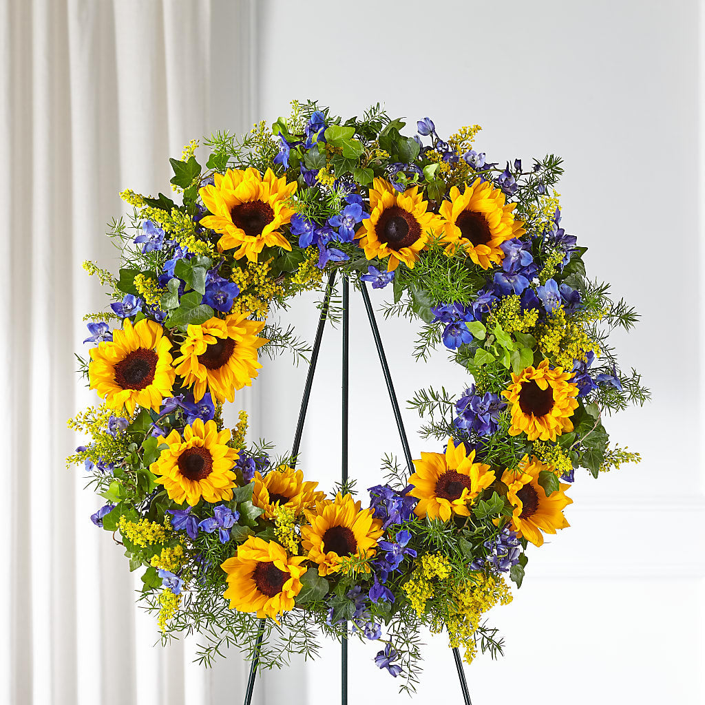 Bright Rays Wreath – Fleurs.ca, Quebec PQ