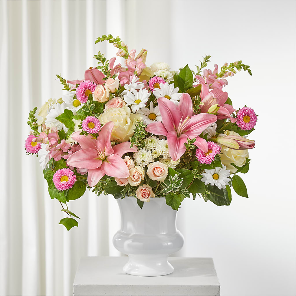 Empathetic Blooms Urn Arrangement – Fleurs.ca, Quebec PQ