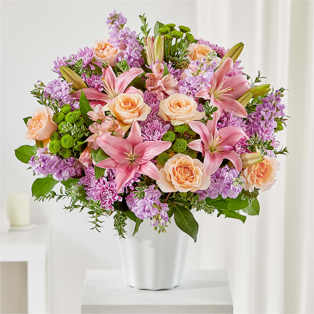 Supportive Embrace Tabletop Basket – Fleurs.ca, Quebec PQ
