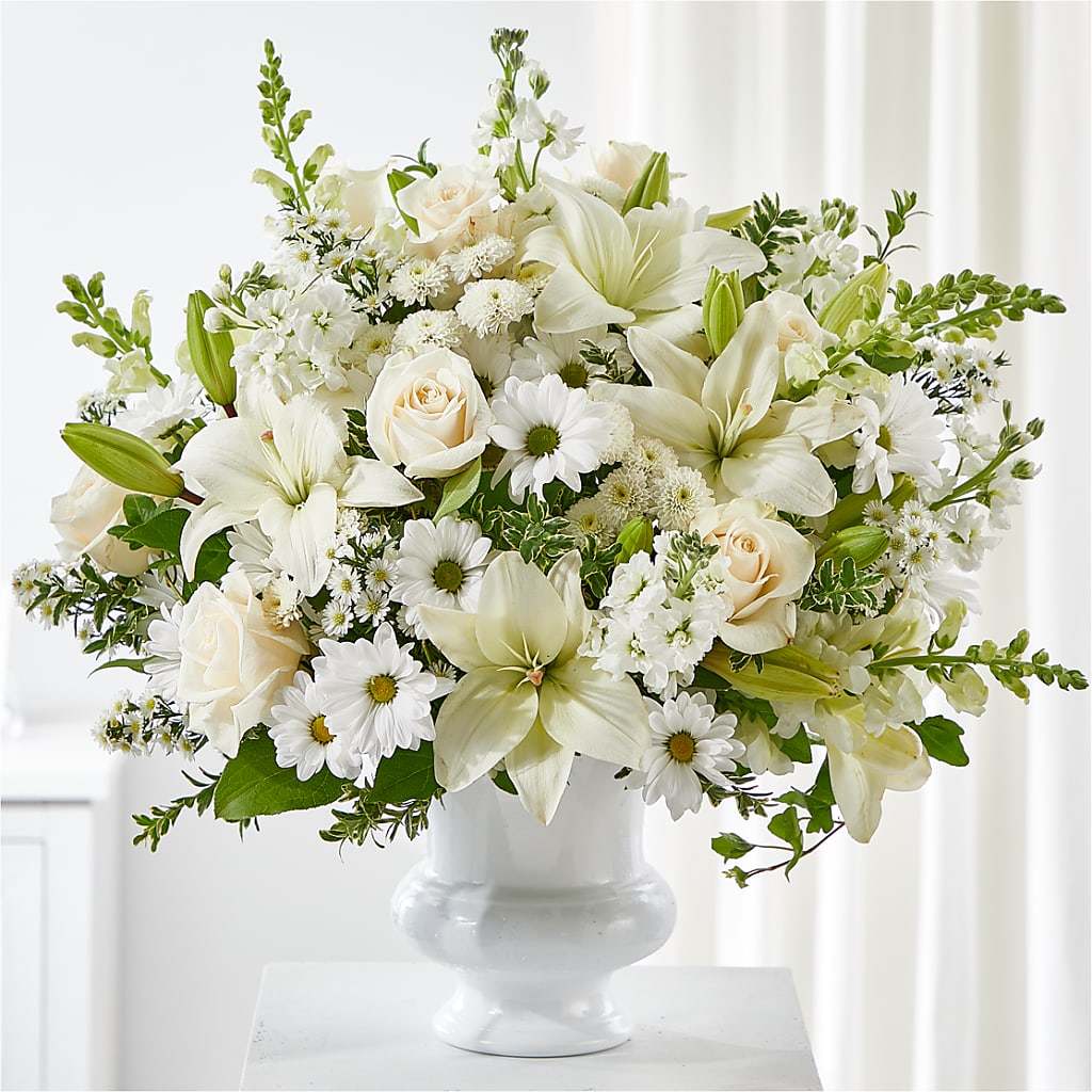 Uplifting Urn Arrangement – Fleurs.ca, Quebec PQ