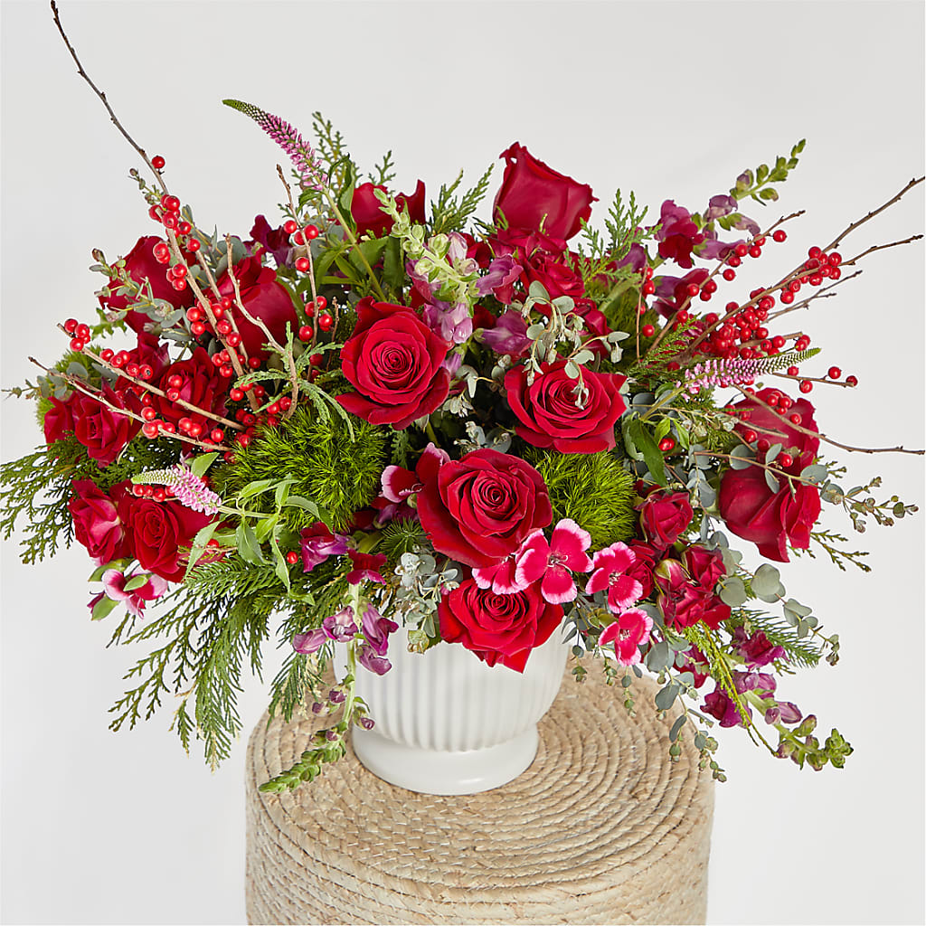 Big Red Bow Bouquet –  Fleurs.ca, Quebec PQ