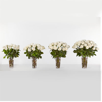 Long Stem White Rose Bouquet –  Fleurs.ca, Quebec PQ