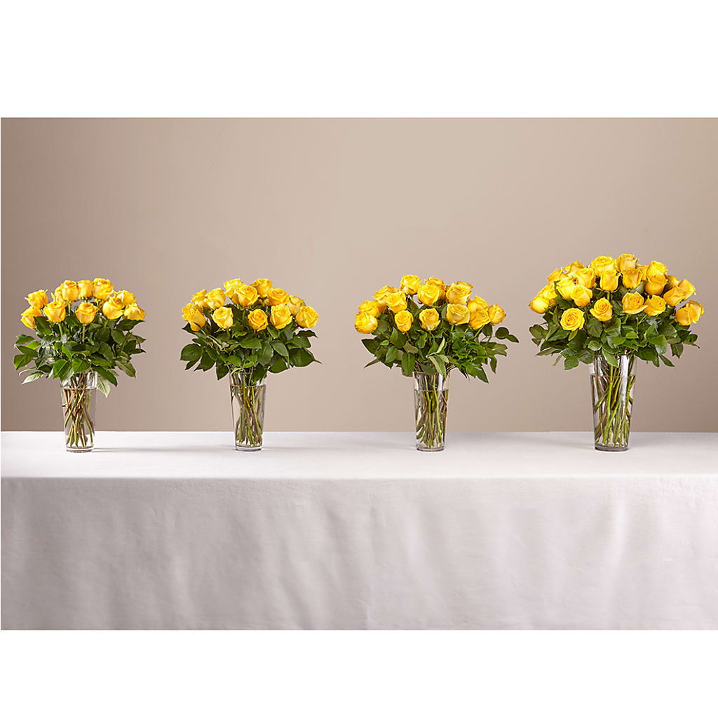 Long Stem Yellow Rose Bouquet –  Fleurs.ca, Quebec PQ