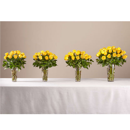 Long Stem Yellow Rose Bouquet –  Fleurs.ca, Quebec PQ