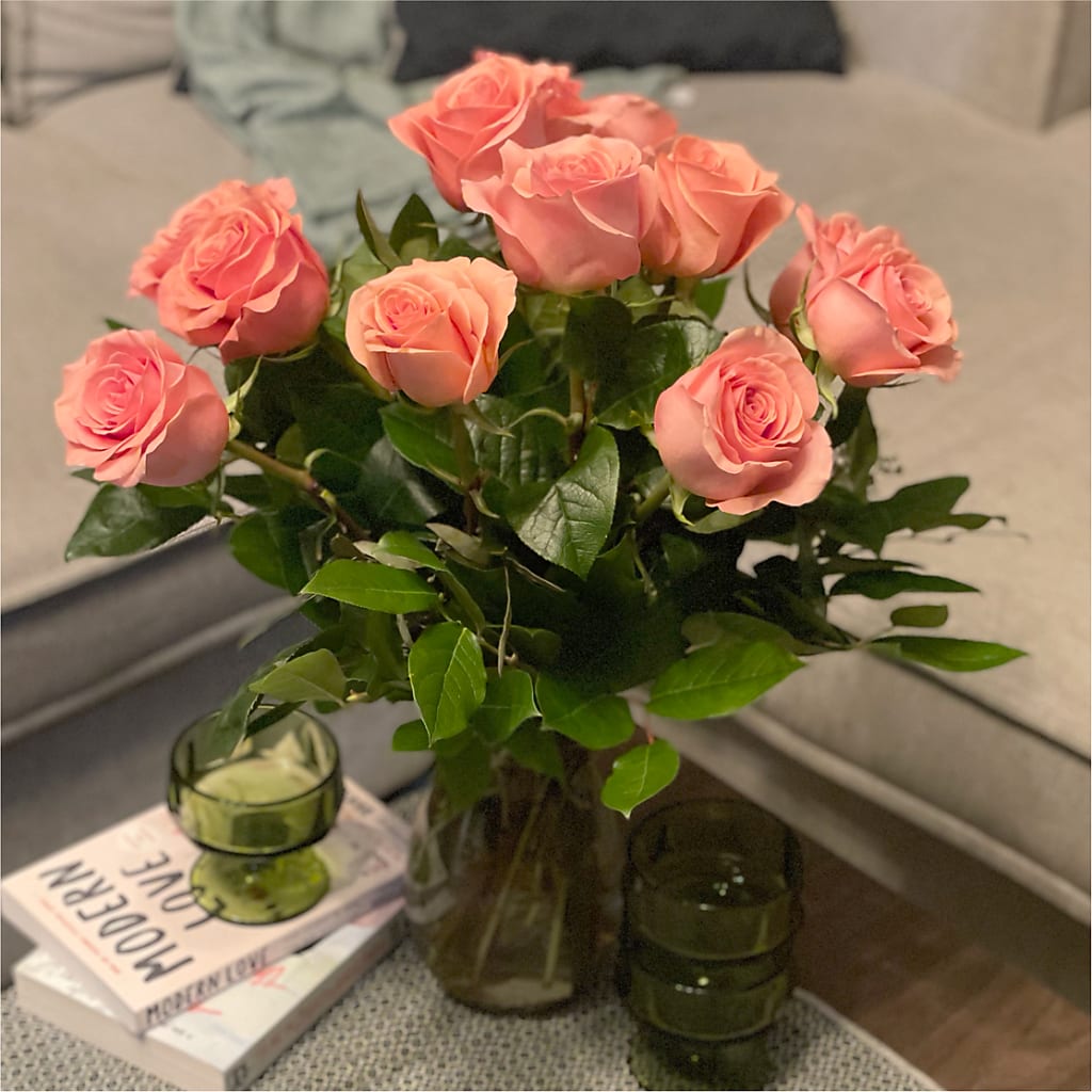 Long Stem Pink Rose Bouquet –  Fleurs.ca, Quebec PQ