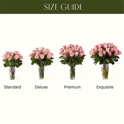 Long Stem Pink Rose Bouquet –  Fleurs.ca, Quebec PQ