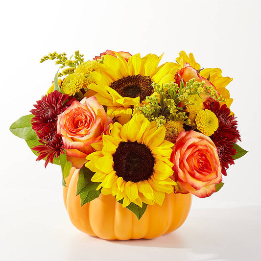 Golden Gourd Pumpkin Bouquet –  Fleurs.ca, Quebec PQ