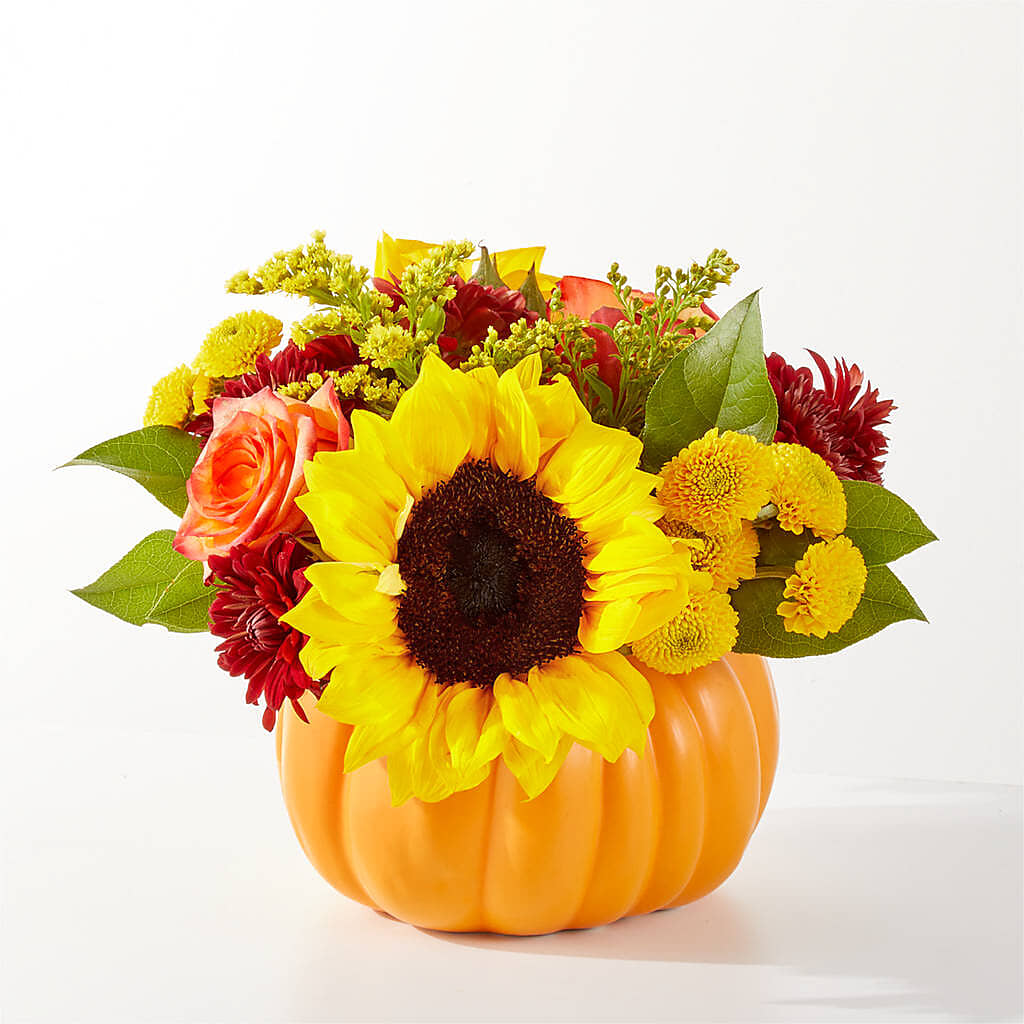 Golden Gourd Pumpkin Bouquet –  Fleurs.ca, Quebec PQ
