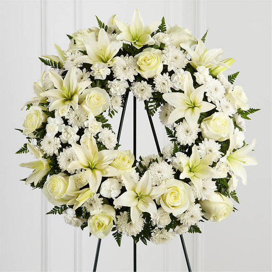 Treasured Tribute Wreath –  Fleurs.ca, Quebec PQ