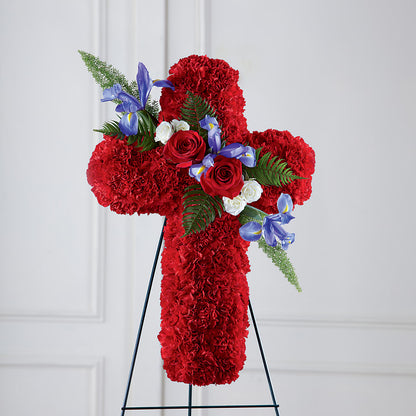 Faithful Hero Floral Cross –  Fleurs.ca, Quebec PQ