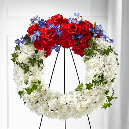 Patriotic Passion Wreath –  Fleurs.ca, Quebec PQ