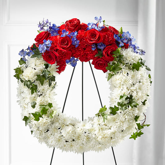 Patriotic Passion Wreath –  Fleurs.ca, Quebec PQ