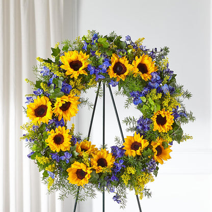 Bright Rays Wreath –  Fleurs.ca, Quebec PQ