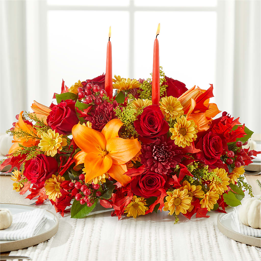 Autumn's Embrace Centerpiece –  Fleurs.ca, Quebec PQ